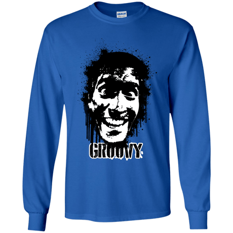 T-Shirts Royal / YS Groovy Youth Long Sleeve T-Shirt