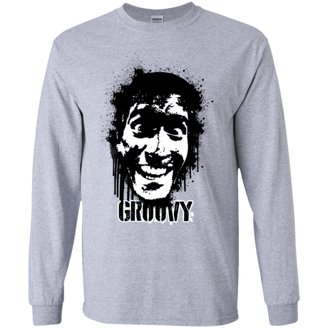 T-Shirts Sport Grey / YS Groovy Youth Long Sleeve T-Shirt