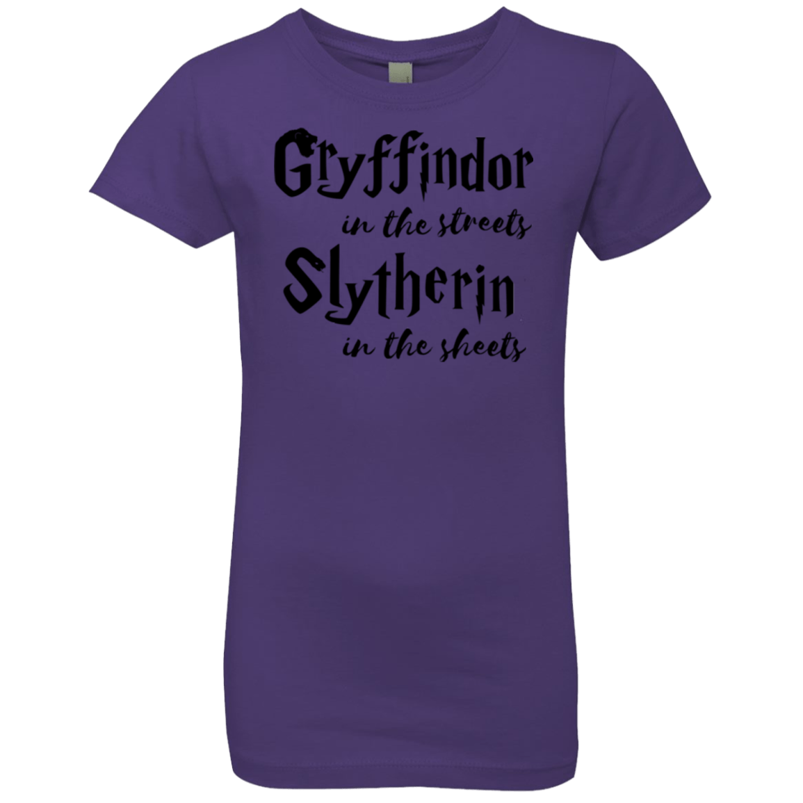 T-Shirts Purple Rush / YXS Gryffindor Streets Girls Premium T-Shirt