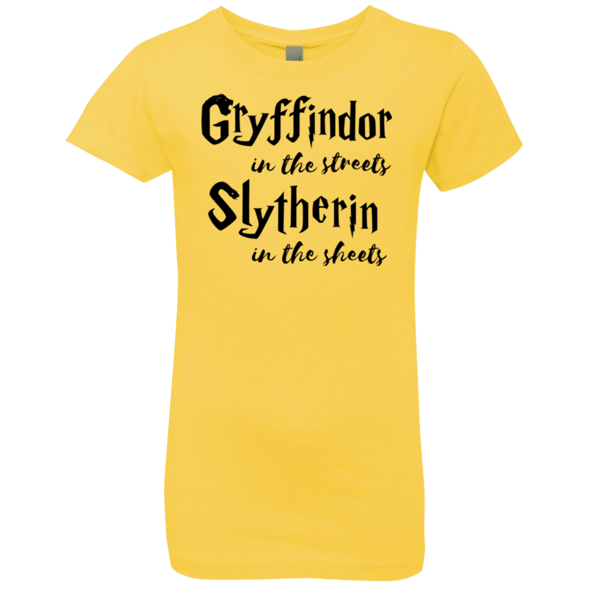 T-Shirts Vibrant Yellow / YXS Gryffindor Streets Girls Premium T-Shirt