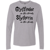 T-Shirts Heather Grey / Small Gryffindor Streets Men's Premium Long Sleeve