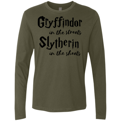T-Shirts Military Green / Small Gryffindor Streets Men's Premium Long Sleeve
