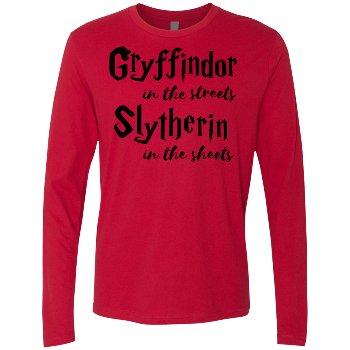 T-Shirts Red / Small Gryffindor Streets Men's Premium Long Sleeve
