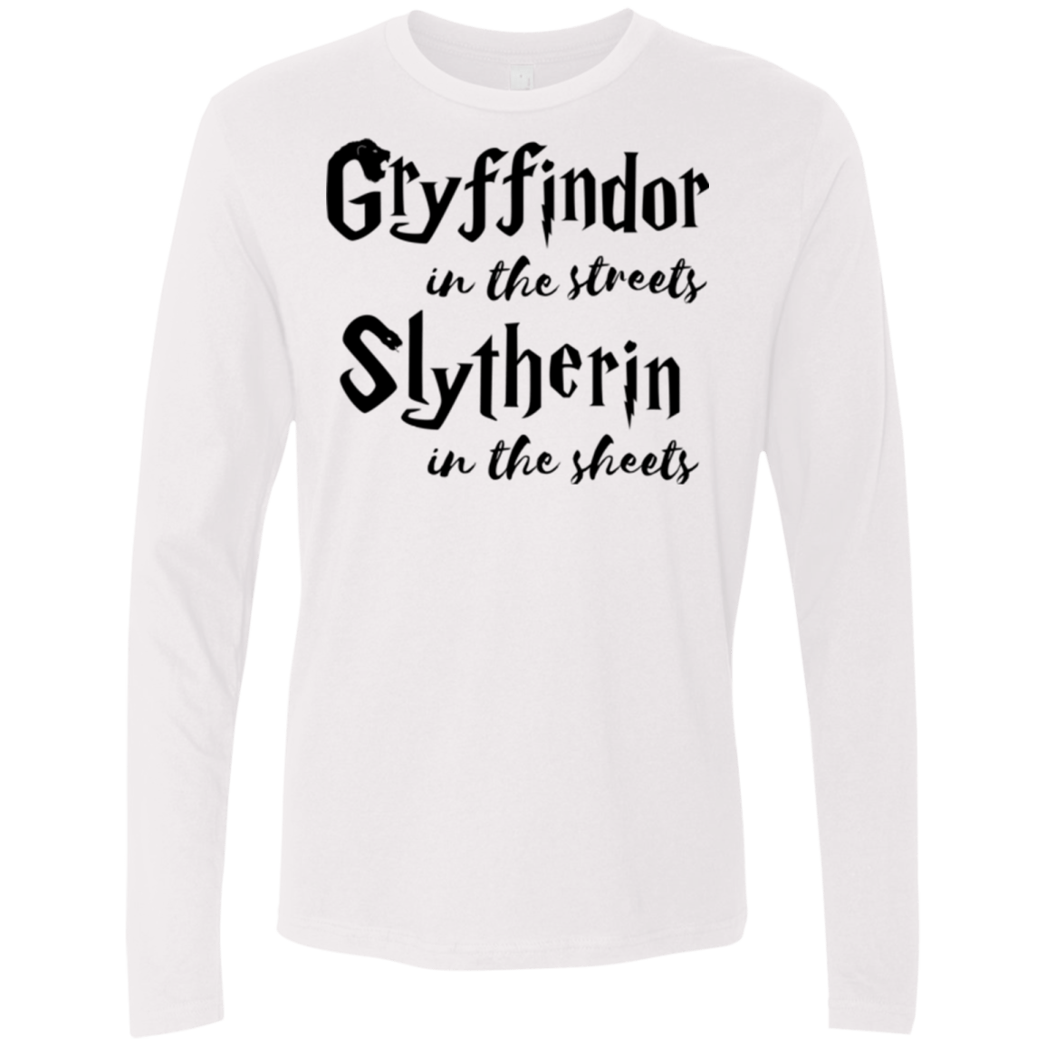 T-Shirts White / Small Gryffindor Streets Men's Premium Long Sleeve