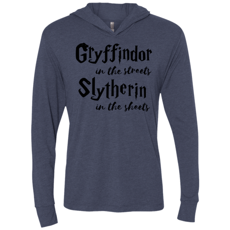 T-Shirts Vintage Navy / X-Small Gryffindor Streets Triblend Long Sleeve Hoodie Tee