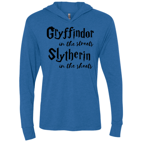 T-Shirts Vintage Royal / X-Small Gryffindor Streets Triblend Long Sleeve Hoodie Tee