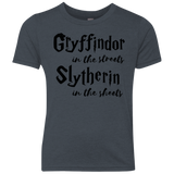 T-Shirts Vintage Navy / YXS Gryffindor Streets Youth Triblend T-Shirt