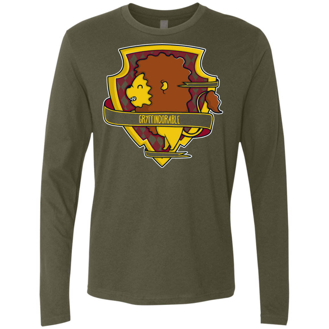T-Shirts Military Green / Small Gryffindorable Men's Premium Long Sleeve