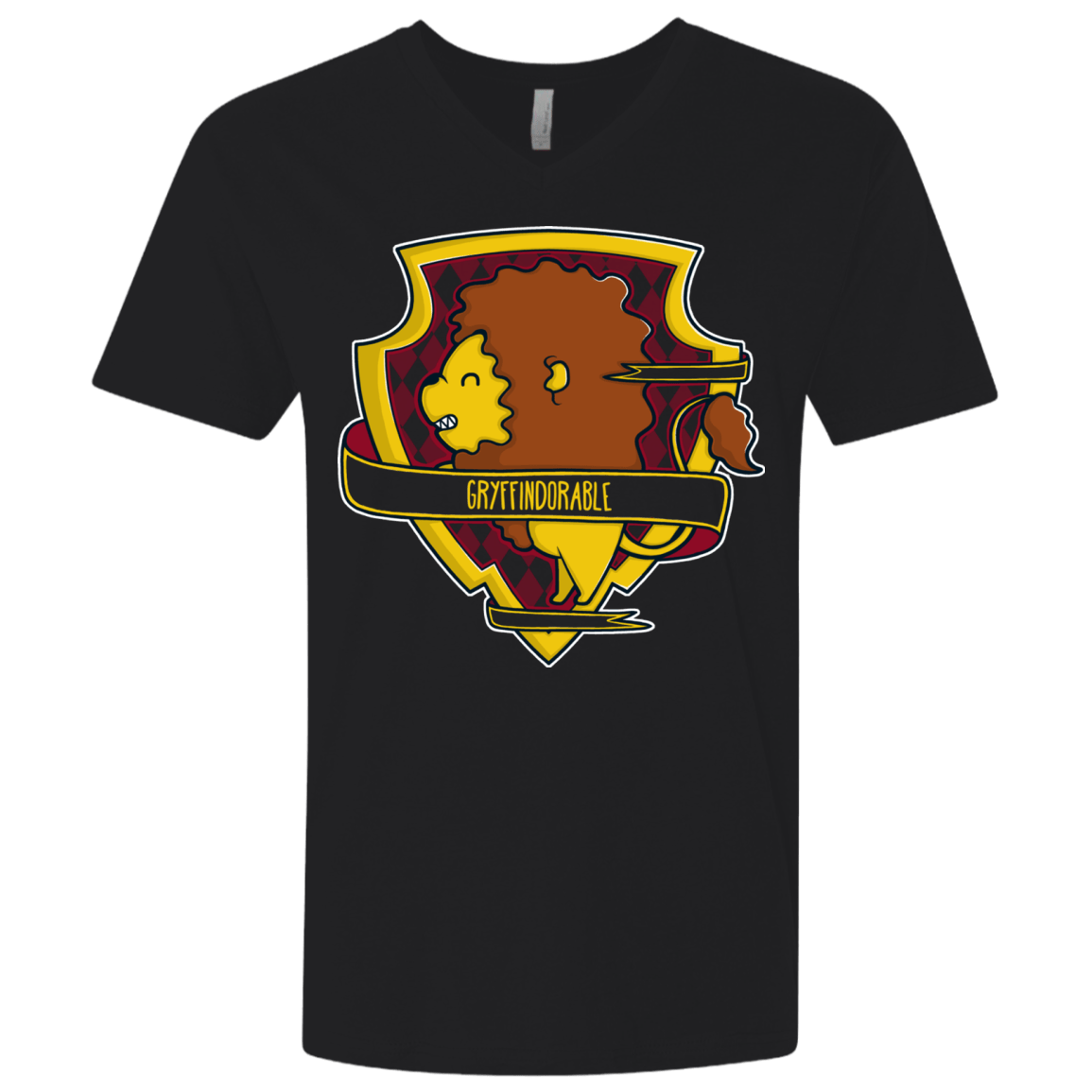 T-Shirts Black / X-Small Gryffindorable Men's Premium V-Neck