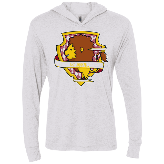 T-Shirts Heather White / X-Small Gryffindorable Triblend Long Sleeve Hoodie Tee