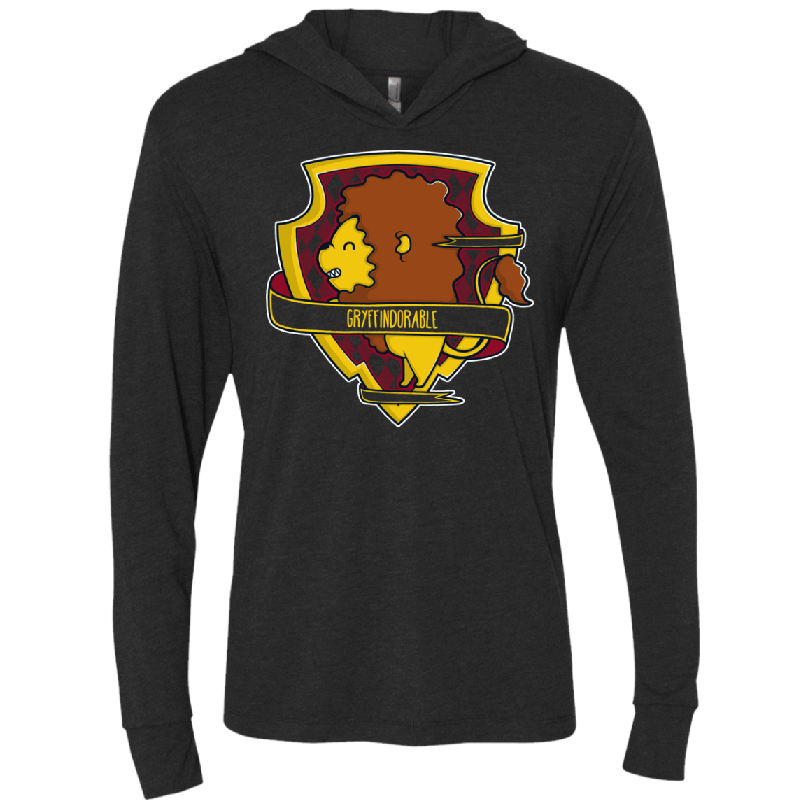 T-Shirts Vintage Black / X-Small Gryffindorable Triblend Long Sleeve Hoodie Tee