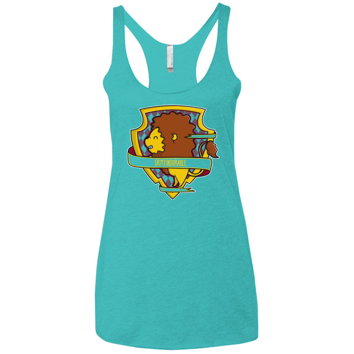 T-Shirts Tahiti Blue / X-Small Gryffindorable Women's Triblend Racerback Tank