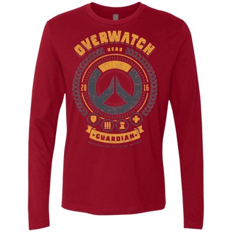 T-Shirts Cardinal / Small Guardian Hero Men's Premium Long Sleeve