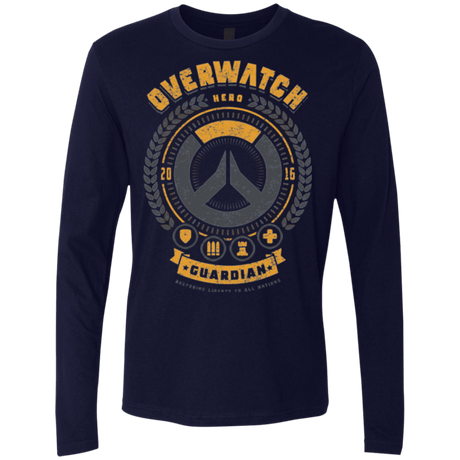 T-Shirts Midnight Navy / Small Guardian Hero Men's Premium Long Sleeve