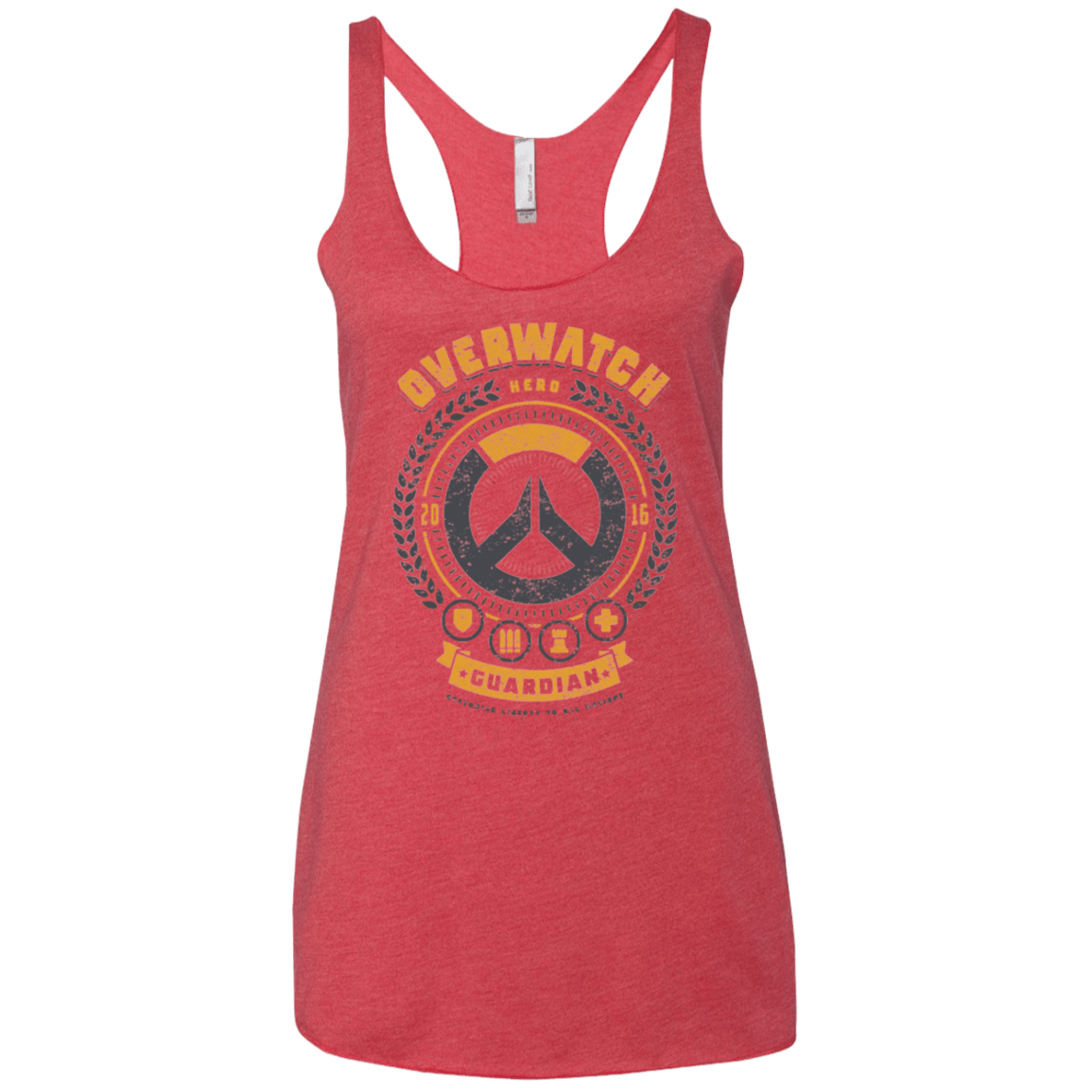 T-Shirts Vintage Red / X-Small Guardian Hero Women's Triblend Racerback Tank