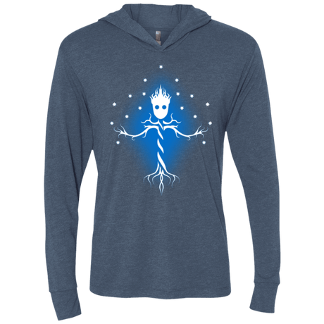 T-Shirts Indigo / X-Small Guardian Tree of The Galaxy Triblend Long Sleeve Hoodie Tee