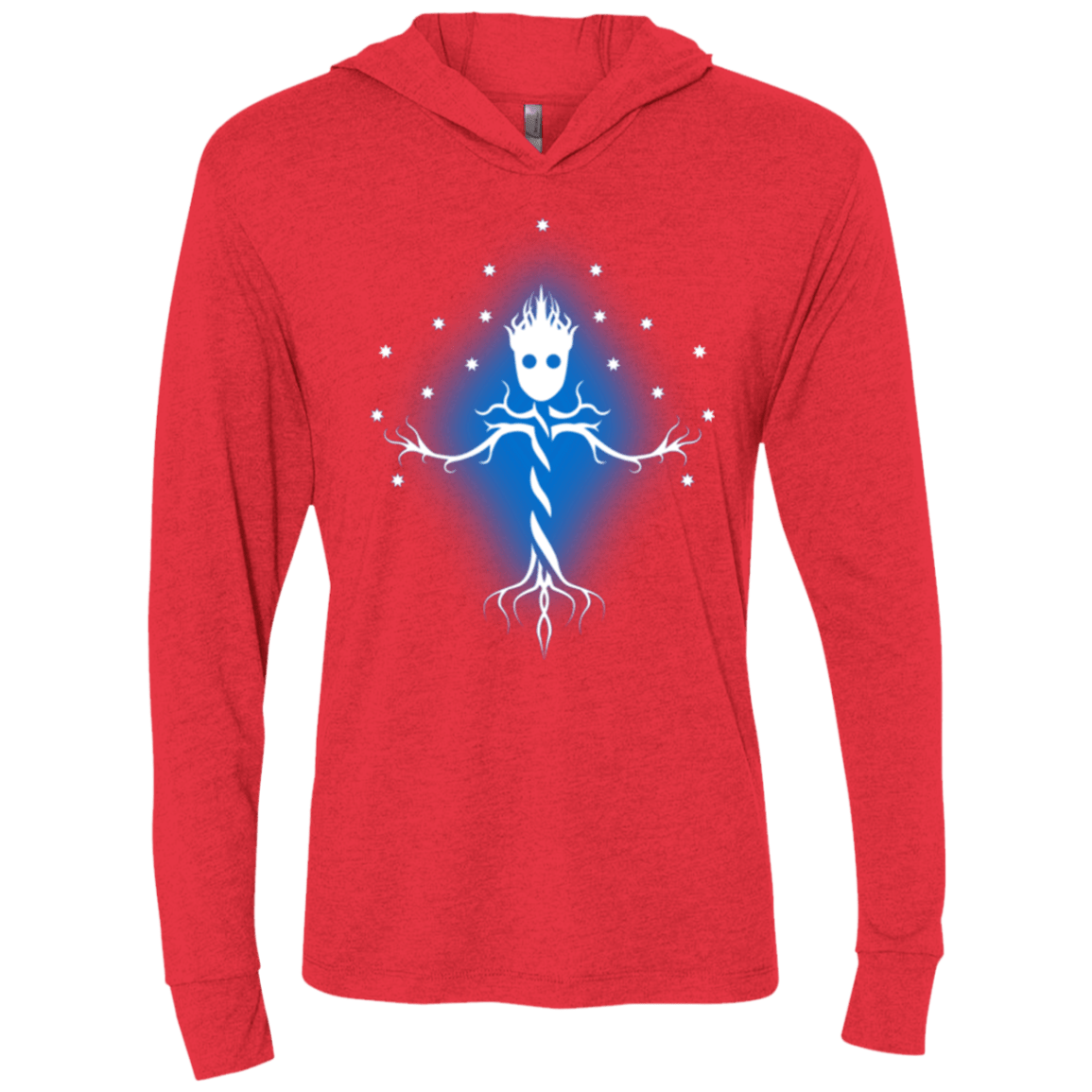 T-Shirts Vintage Red / X-Small Guardian Tree of The Galaxy Triblend Long Sleeve Hoodie Tee