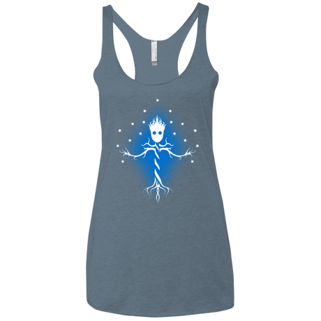 T-Shirts Indigo / X-Small Guardian Tree of The Galaxy Women's Triblend Racerback Tank