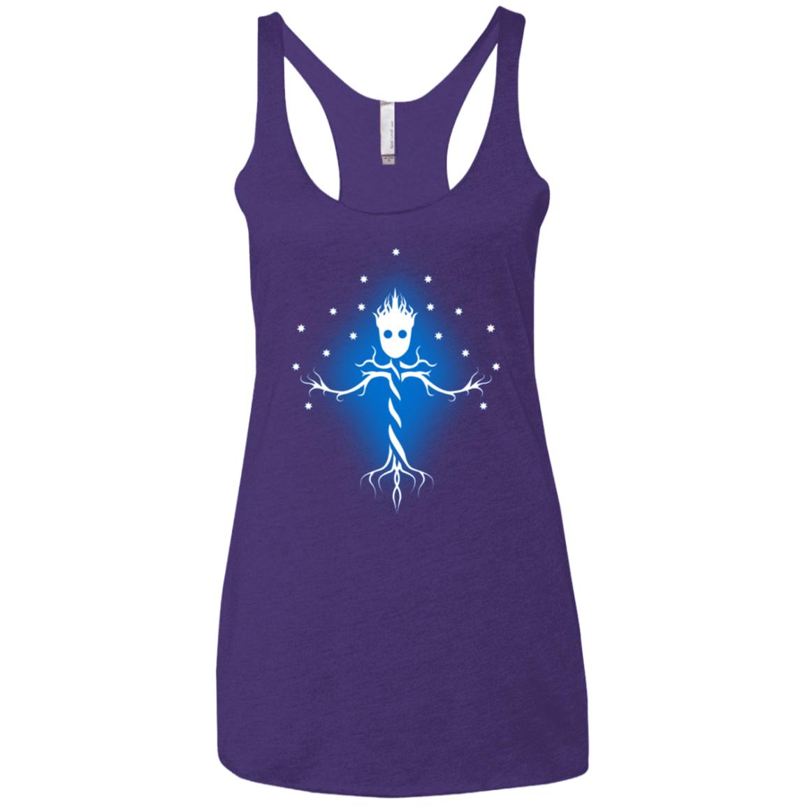 T-Shirts Purple / X-Small Guardian Tree of The Galaxy Women's Triblend Racerback Tank