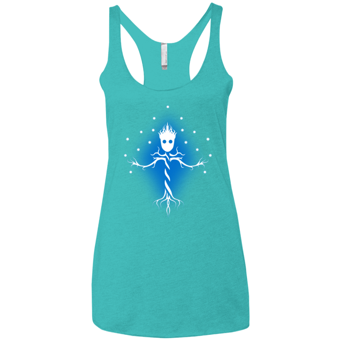 T-Shirts Tahiti Blue / X-Small Guardian Tree of The Galaxy Women's Triblend Racerback Tank