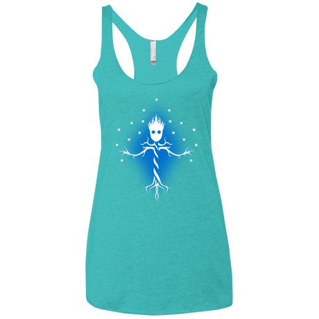 T-Shirts Tahiti Blue / X-Small Guardian Tree of The Galaxy Women's Triblend Racerback Tank