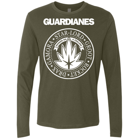 T-Shirts Military Green / Small Guardianes Men's Premium Long Sleeve