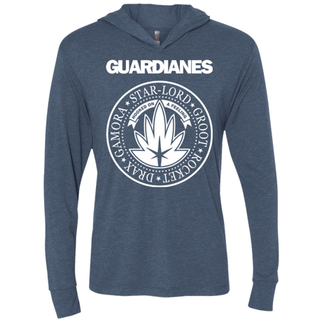 T-Shirts Indigo / X-Small Guardianes Triblend Long Sleeve Hoodie Tee