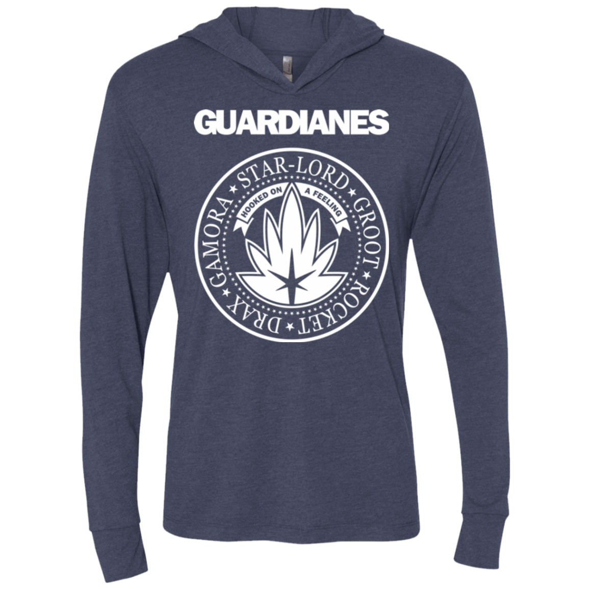 T-Shirts Vintage Navy / X-Small Guardianes Triblend Long Sleeve Hoodie Tee