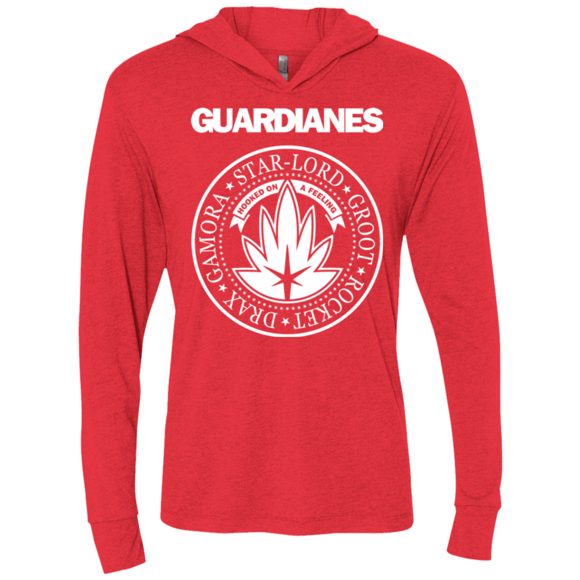 T-Shirts Vintage Red / X-Small Guardianes Triblend Long Sleeve Hoodie Tee