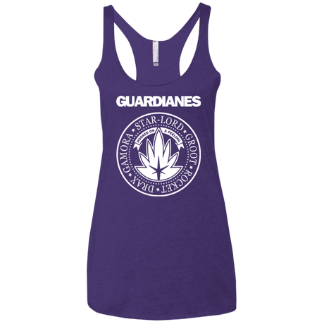 T-Shirts Purple / X-Small Guardianes Women's Triblend Racerback Tank