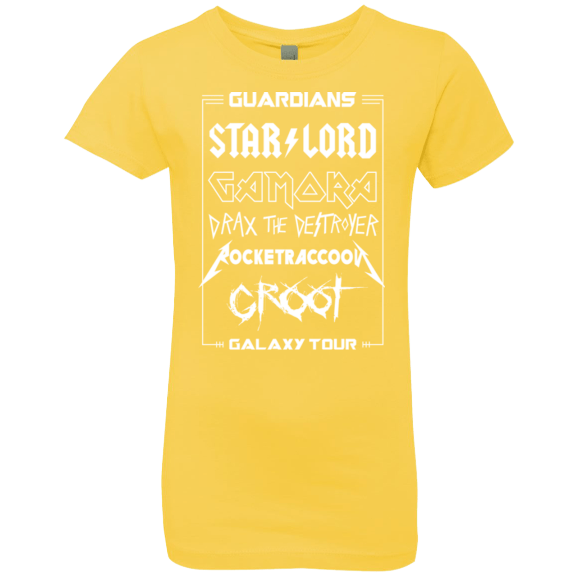 T-Shirts Vibrant Yellow / YXS Guardians Galaxy Tour Girls Premium T-Shirt