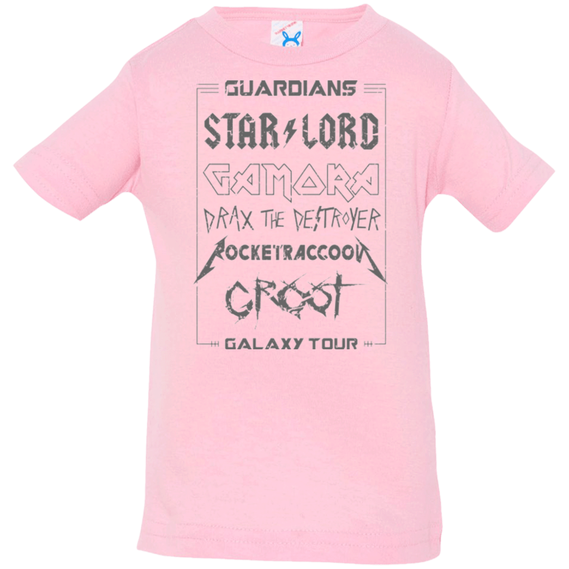 T-Shirts Pink / 6 Months Guardians Galaxy Tour Grunge Infant Premium T-Shirt