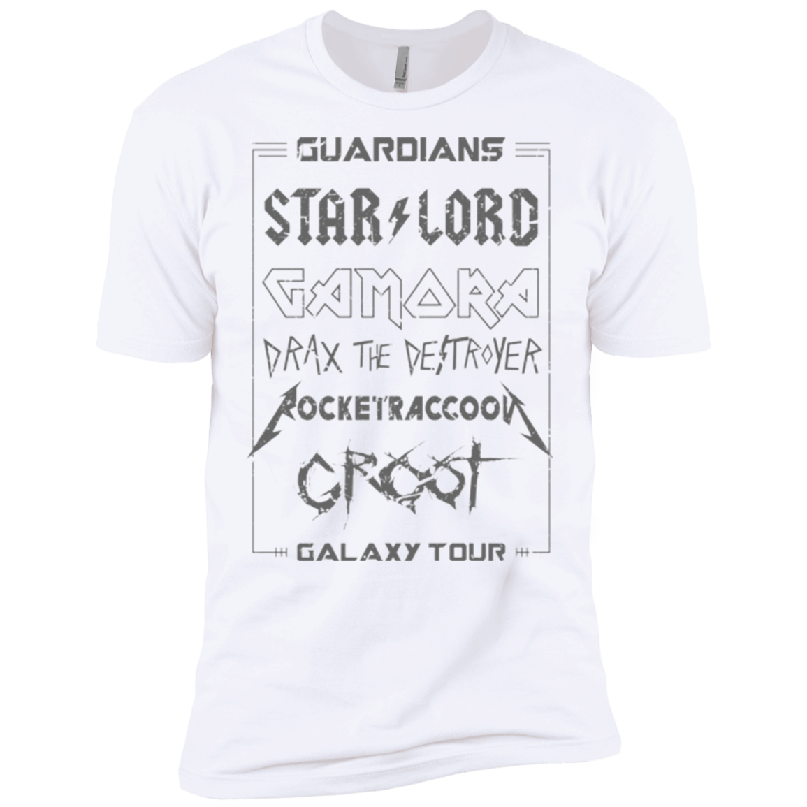 T-Shirts White / X-Small Guardians Galaxy Tour Grunge Men's Premium T-Shirt