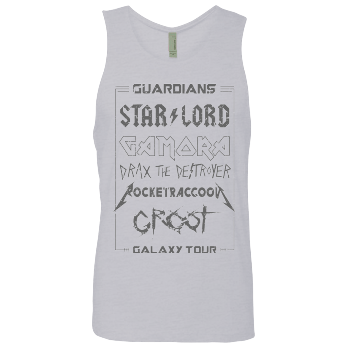 T-Shirts Heather Grey / Small Guardians Galaxy Tour Grunge Men's Premium Tank Top