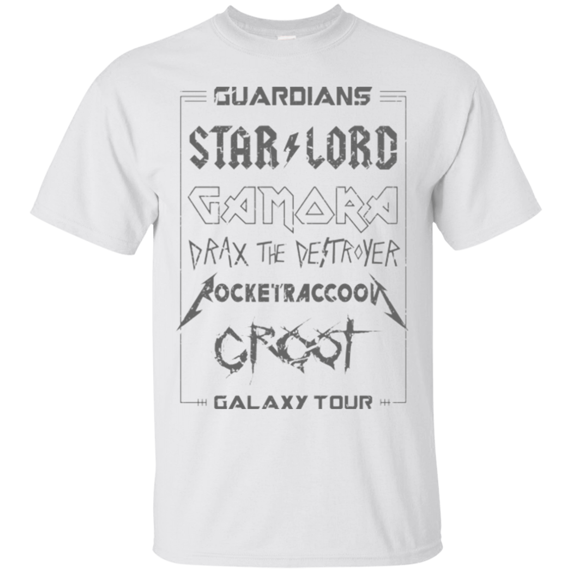 T-Shirts White / Small Guardians Galaxy Tour Grunge T-Shirt