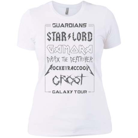 T-Shirts White / X-Small Guardians Galaxy Tour Grunge Women's Premium T-Shirt