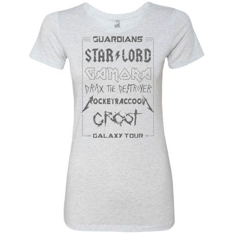 T-Shirts Heather White / Small Guardians Galaxy Tour Grunge Women's Triblend T-Shirt