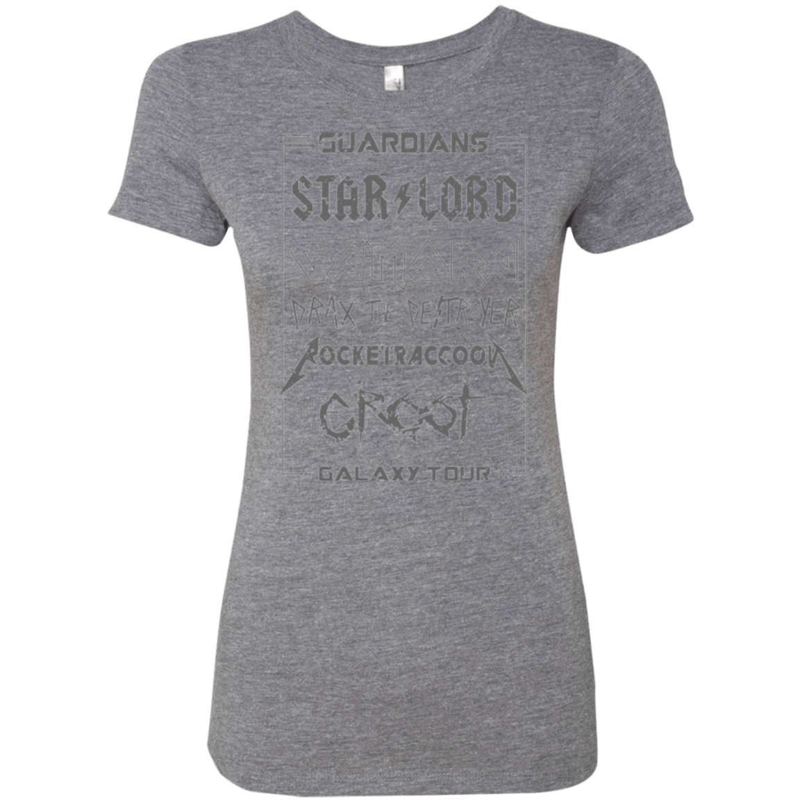 T-Shirts Premium Heather / Small Guardians Galaxy Tour Grunge Women's Triblend T-Shirt