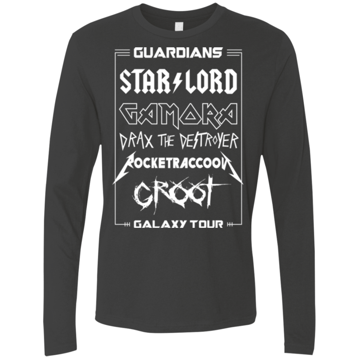 T-Shirts Heavy Metal / Small Guardians Galaxy Tour Men's Premium Long Sleeve