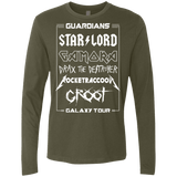T-Shirts Military Green / Small Guardians Galaxy Tour Men's Premium Long Sleeve
