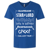 T-Shirts Royal / X-Small Guardians Galaxy Tour Men's Premium V-Neck