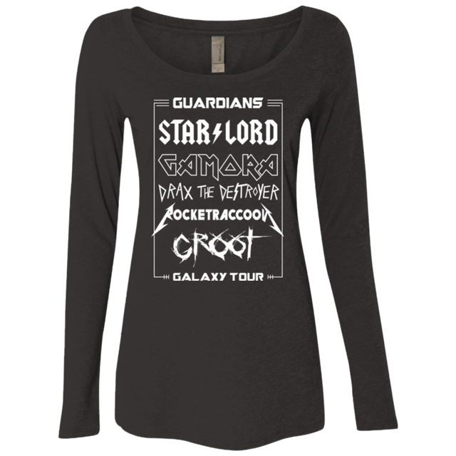 T-Shirts Vintage Black / Small Guardians Galaxy Tour Women's Triblend Long Sleeve Shirt