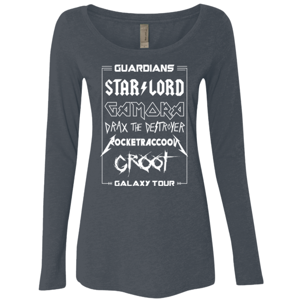 T-Shirts Vintage Navy / Small Guardians Galaxy Tour Women's Triblend Long Sleeve Shirt