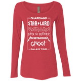 T-Shirts Vintage Red / Small Guardians Galaxy Tour Women's Triblend Long Sleeve Shirt