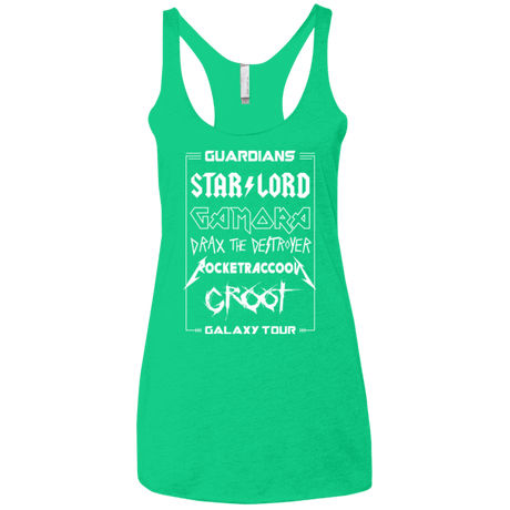 T-Shirts Envy / X-Small Guardians Galaxy Tour Women's Triblend Racerback Tank