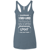 T-Shirts Indigo / X-Small Guardians Galaxy Tour Women's Triblend Racerback Tank
