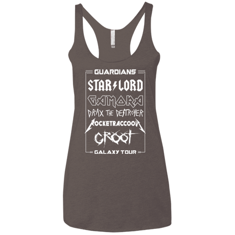 T-Shirts Macchiato / X-Small Guardians Galaxy Tour Women's Triblend Racerback Tank