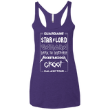 T-Shirts Purple / X-Small Guardians Galaxy Tour Women's Triblend Racerback Tank