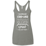 T-Shirts Venetian Grey / X-Small Guardians Galaxy Tour Women's Triblend Racerback Tank