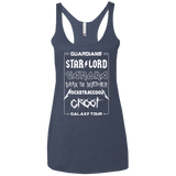 T-Shirts Vintage Navy / X-Small Guardians Galaxy Tour Women's Triblend Racerback Tank